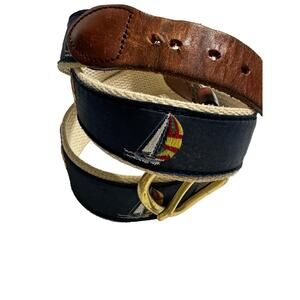 Leather Man LTD. Sailboat Belt Size 36